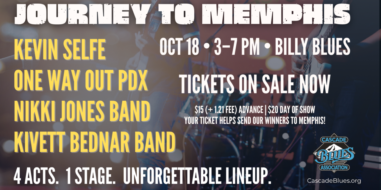 Journey 2 Memphis Fundraiser, October 18.